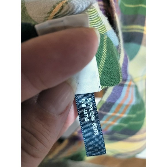 Ralph Lauren Blue Label Multi-color plaid long sleeve shirt men small - Picture 7 of 7